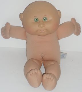 Cabbage Patch Kids Boy Doll Green Eyes Bald Pretend Play Baby Doll 