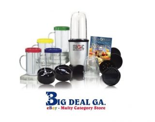 Magic Bullet Deluxe 25pc Blender Mixer with Recipe Book