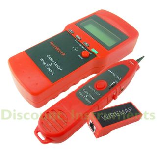 LCD Display Network LAN Cable Tester Wire Tracker Tracer Length 