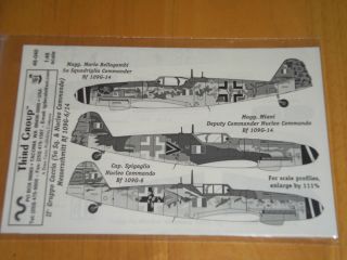   Group Decals 1 48 48 040 Messerschmitt Bf 109G 6 14 II Gruppo Caccia