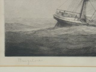 ETCHING BY BURNELL POOLE OF BANGALORE, SIGNED IN PENCIL, 1929