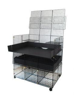 BlueStoneCommerce Large Guinea Pig Cage LargeColStorEnc 035