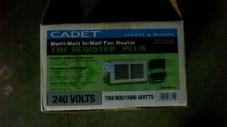 Cadet Wall Heater 240V 700 900 1600 Watts 63314 Model RMC162W