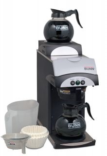 New Bunn 392 Commercial Coffee Maker with 2 Glass Decanters Tea Funnel 