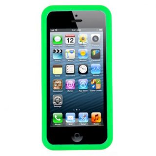 Green Calculator Silicone Protector Case Cover Skin for iPhone 5 5g 