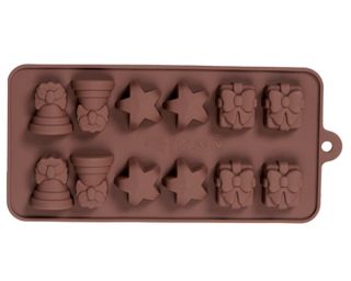 Xmas Chocolate Mould Cake Pan Candy Jelly Muffin Ice Mold Soap   Star 