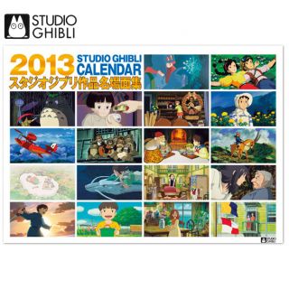 Studio Ghibli 2013 Calendar Totoro Laputa Ponyo Arrietty from Japan F 