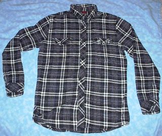 Burnside Flannel Button Down Long Sleeve Shirt Size Medium