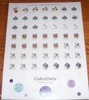 Calendots Calendar Reminder Stickers for Your Dog