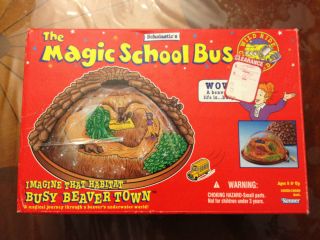    School Bus Imagine That Habitat Busy Beaver Town 100 Complete Kenner