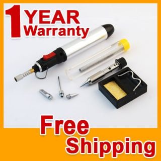 Metal Butane Gas Soldering Welding Iron Torch Kit Pen