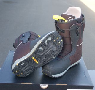 2013 Burton ion Snowboard Boots 10 Black Gray Est Mens $430 Est Speed 