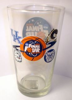 2011 Final Four Butler Bulldogs Kentucky Wildcats VCU Rams Pint Glass 