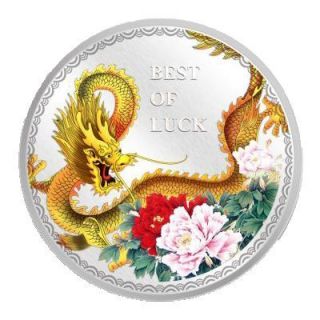   Year of The Dragon 999 Pure Silver Coin Chinese Lunar Calendar