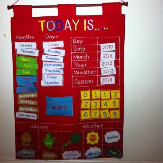 Wall Hanging Calendar for Kids Good for 2013 and 2014