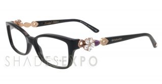 New Bvlgari Eyeglasses BV 4058B Black 501 BV4058 51mm