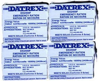 New Datrex Emergency Survival 2400 Calorie Food Ration Bar Pack of 4 