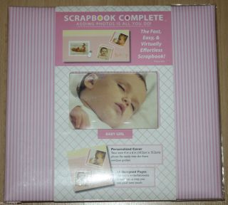 Tapestry by CR Gibson 12 x 12 Baby Girl Scrapbook Complete 16 