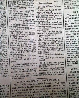 Telephone Invented Alexander Graham Bell 1876 Newspaper