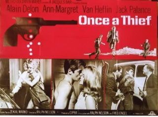 Once A Thief 1965 Alain Delon Ann Margret Van Heflin Jack Palance UK 