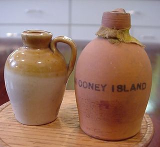 Two Antique Miniature Jugs One Is Coney Island C 1890