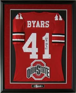 Keith Byars Autographed Ohio State University Framed Jersey COA