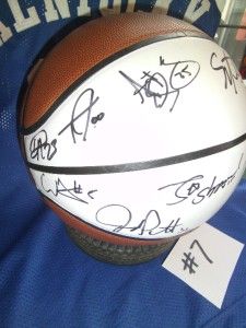 Signed 9x 1996 NCAA Champions University Kentucky Wildcats Basketball 