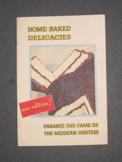 RARE 1931 Swans Down Cake Flour Recipe Booklet Cook Book