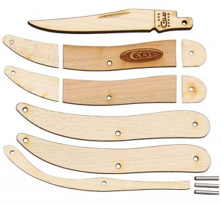 New Case Knife Kit Wood Wooden Woodworking Crafts Folding Toothpick 