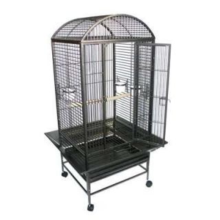 New Large Bird Cage Parrot Cages Macaw Dome Top 0657 Black Vein
