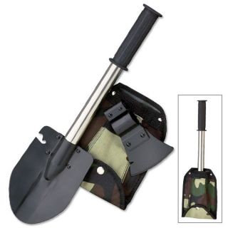 Camping Supplies Axe Saw Skinner Shovel Set in Camouflage Holder O 
