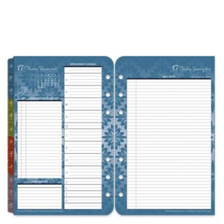   Compact Serenity Ring Bound Daily Planner Refill Jan 2012 Dec