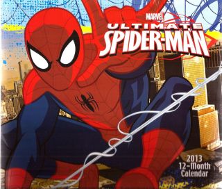 Marvel Heroes Spiderman 2013 Calendar 12 Months NIP