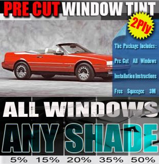 Cadillac Allante Convertible 87 93 PreCut Window Tint HP 2Ply ANY 
