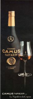 Original 1980s Cognac Advertisement Camus Napoleon