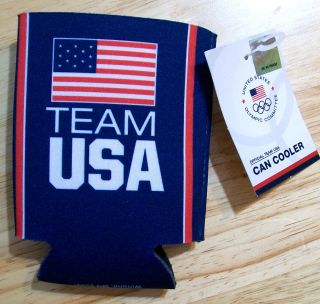 Can cooler Team USA koozie cup NWT made in USA Olympics Auth licensed 