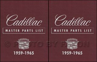 Cadillac Parts Book 1961 1962 1963 1964 1965 Master Part Catalog 