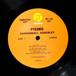 Cannonball Adderley Pyramid Fantasy F 9455 US 1974 OG LP Jazz Funk 