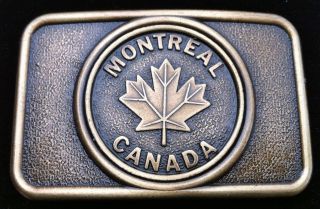 Canada Montreal Maple Leaf Canadian Flag Belt Buckles Boucle de 