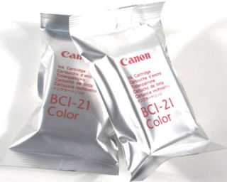 Genuine Canon BCI 21 Color Ink BJC 5100 4550 4300 4200 2100 2000 4400 