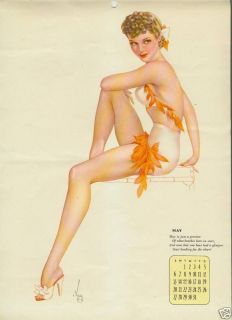 May 1945 Esquire Calendar Varga Pin Up Just A Perview