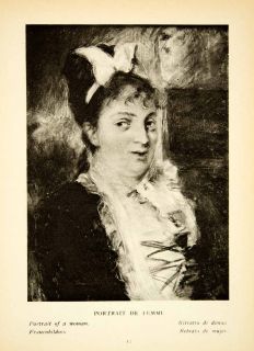   French Woman Portrait Camille Pissarro Impressionism Artwork