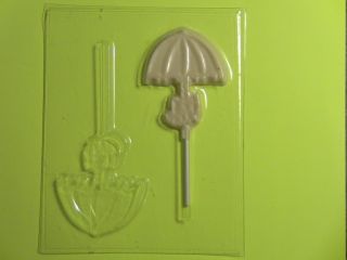 Umbrella with Bow Shower Chocolate Candy Soap Clay Mold