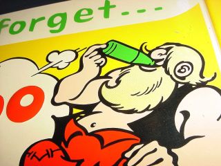   Vintage KICKAPOO Joy Juice Al Capp Comic Lil Abner Tin Sign