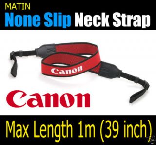 Matin Non Slip Neck Shoulder Strap for Canon Camera Red