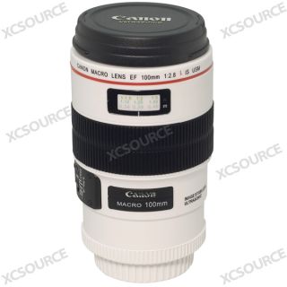 Canon Lens Camera EF 100mm Hot Cold Coffee Cup Mug Ashtray Pen Holder 