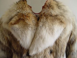 Mens Natural Canadian Coyote ¾ Car Coat Size 38