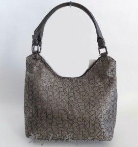 Calvin Klein Candace Lurex Metallic Scoop Hobo Shoulder Bag