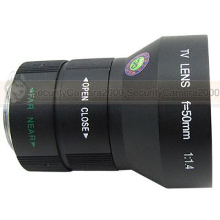mount 50mm lens for cctv box camera