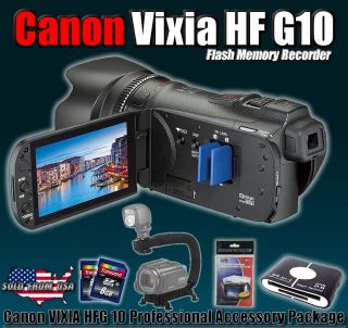 New Canon Vixia HF G10 HFG10 32GB Flash Memory Camcorder Stabilizer 